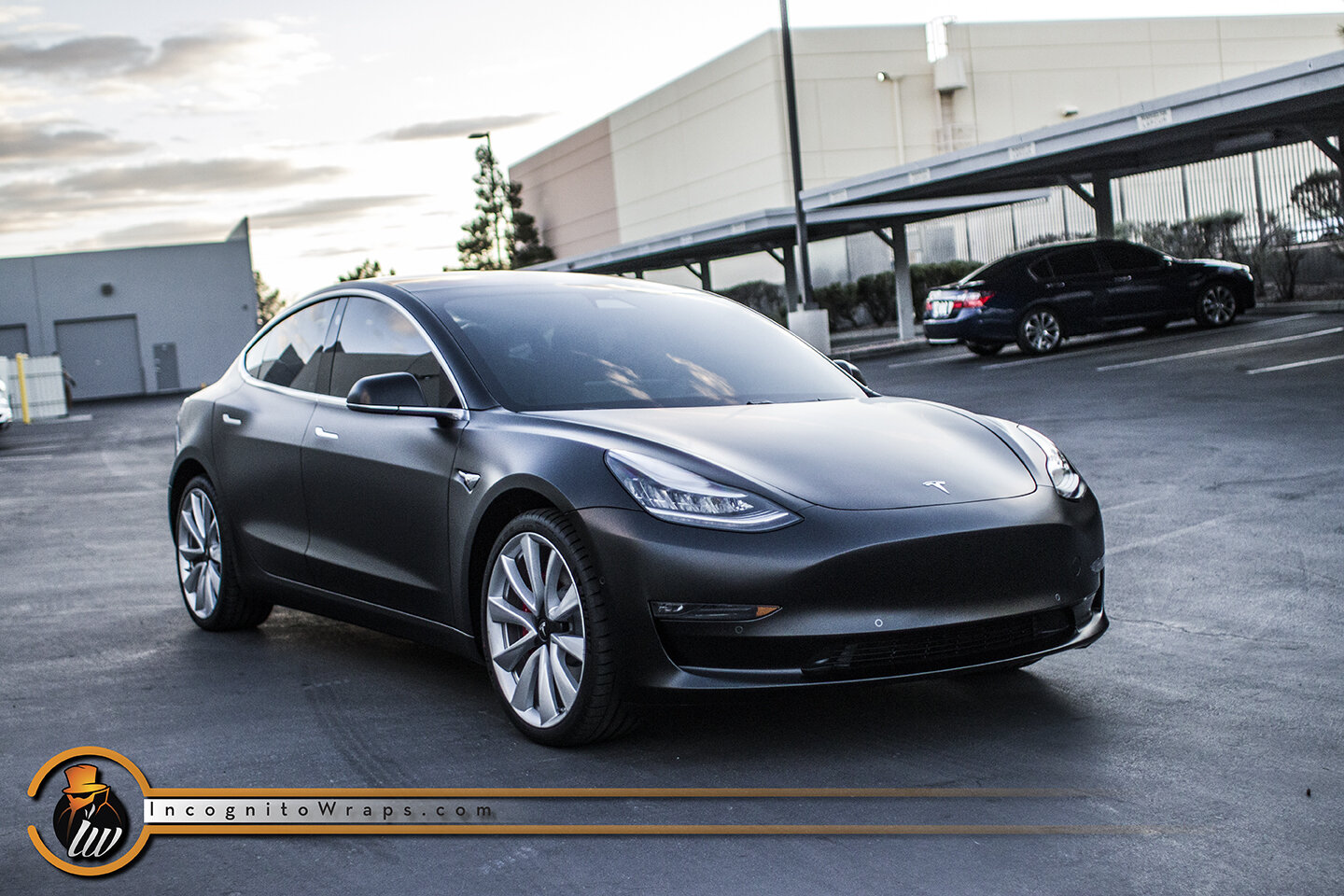Tesla Model 3 - Stealth Paint Protection Film on Black — Incognito