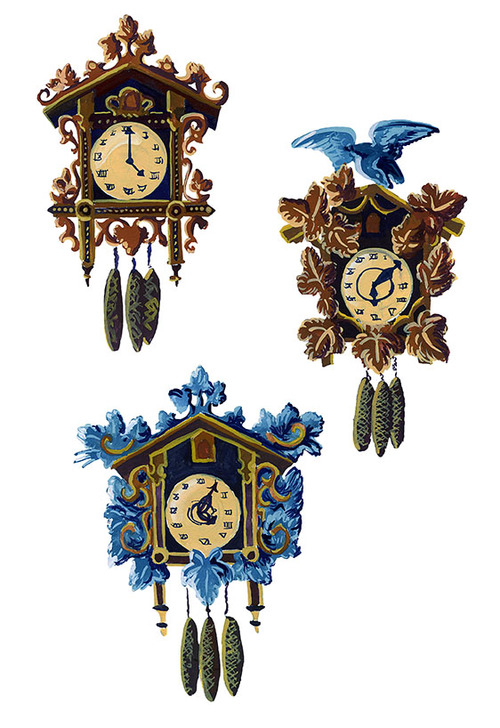 Nicole Horsman's beautiful clocks.