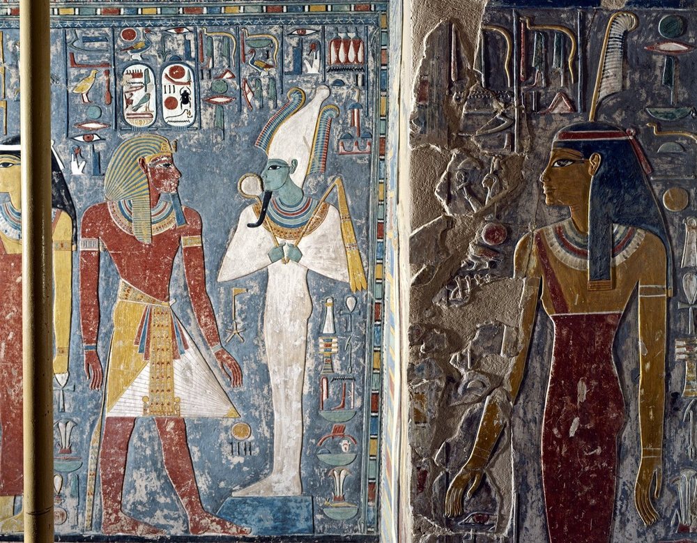 Horemheb appears before Osiris 1B - Sandro Vannini.png