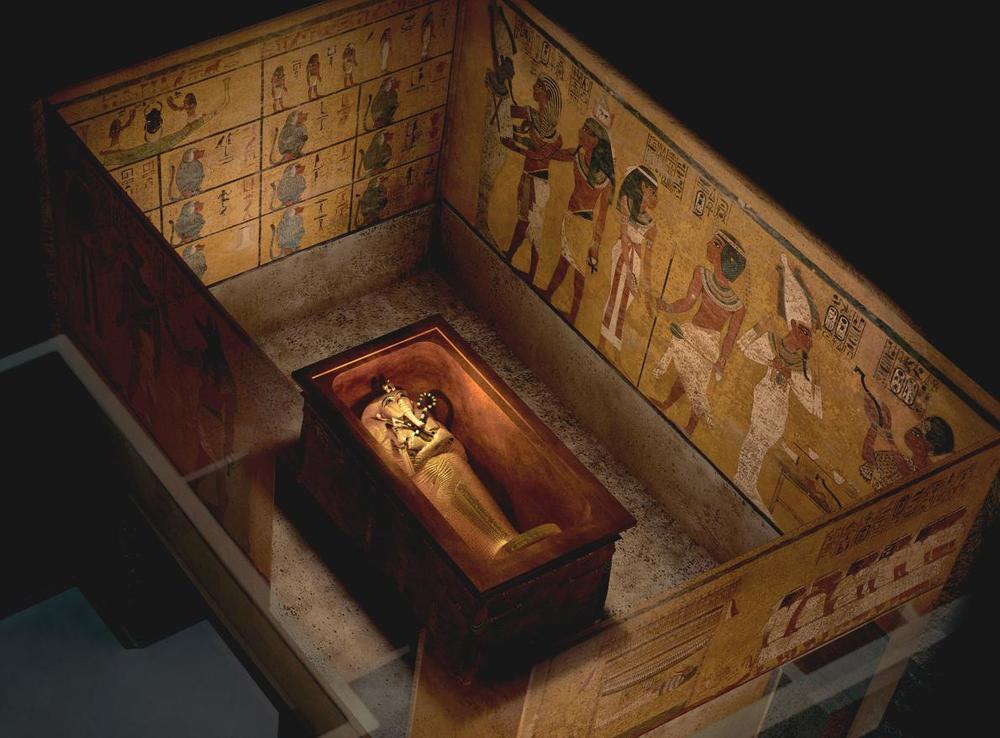 The theory goes that construction of Tutankhamun's tomb wasn't far enough advanced when the young king died unexpectedly at the age of 19. Another tomb needed to be adapted for the royal burial, and the prime candidate was that of Queen Nefertiti; Tutankhamun's Step-mother, who had died ten years earlier. Dr. Reeves believes that beyond the tomb's northern wall (on the right in this picture), lies the undisturbed burial of Nefertiti. Photo: Kenneth Garrett.