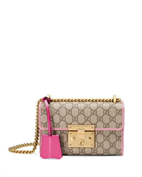 gucci purse with pink trim