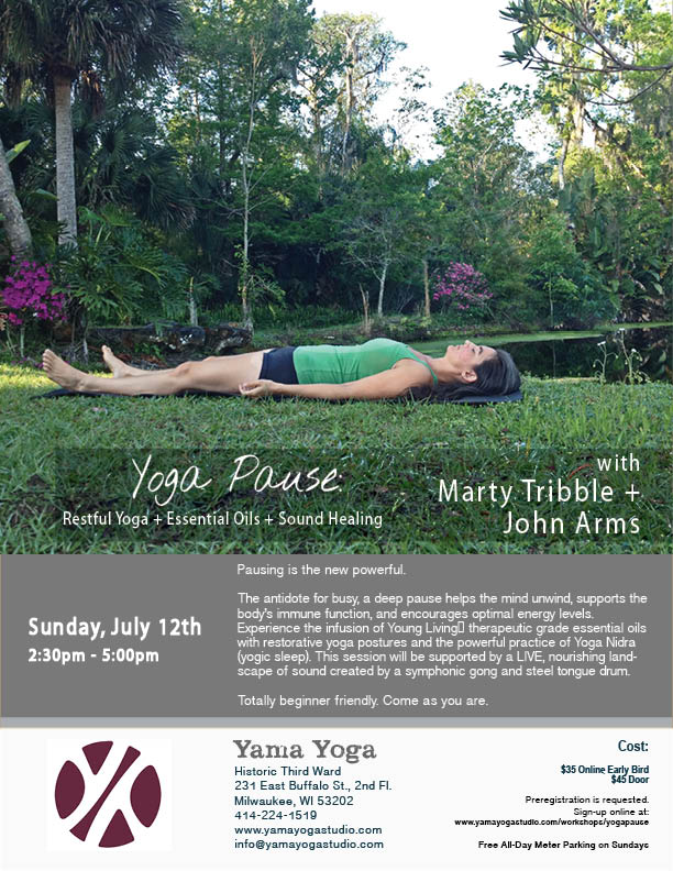 Yoga Pause with Marty Tribble + John Arms