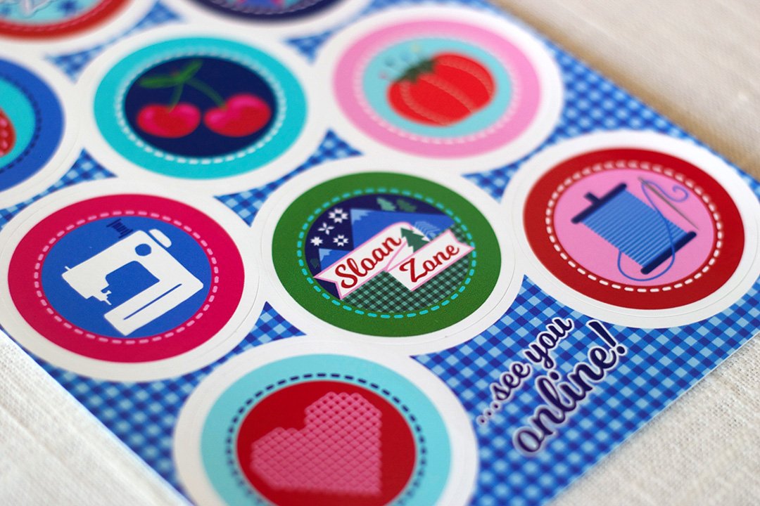 KD Spain — Pat Sloan Sewing Stitching Quilting Sticker Sheet