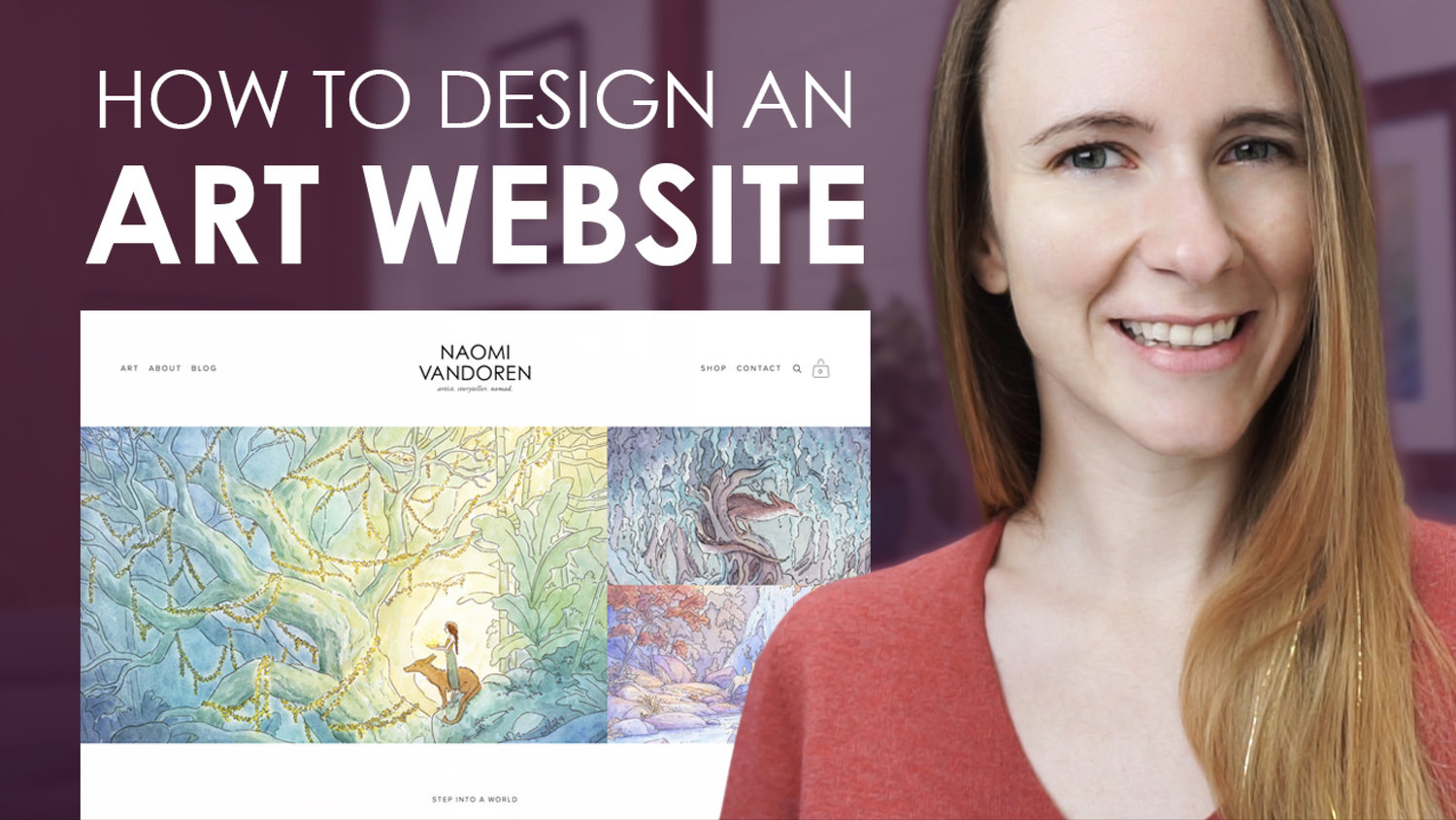 How to Design an ARTIST Portfolio Website — Naomi VanDoren