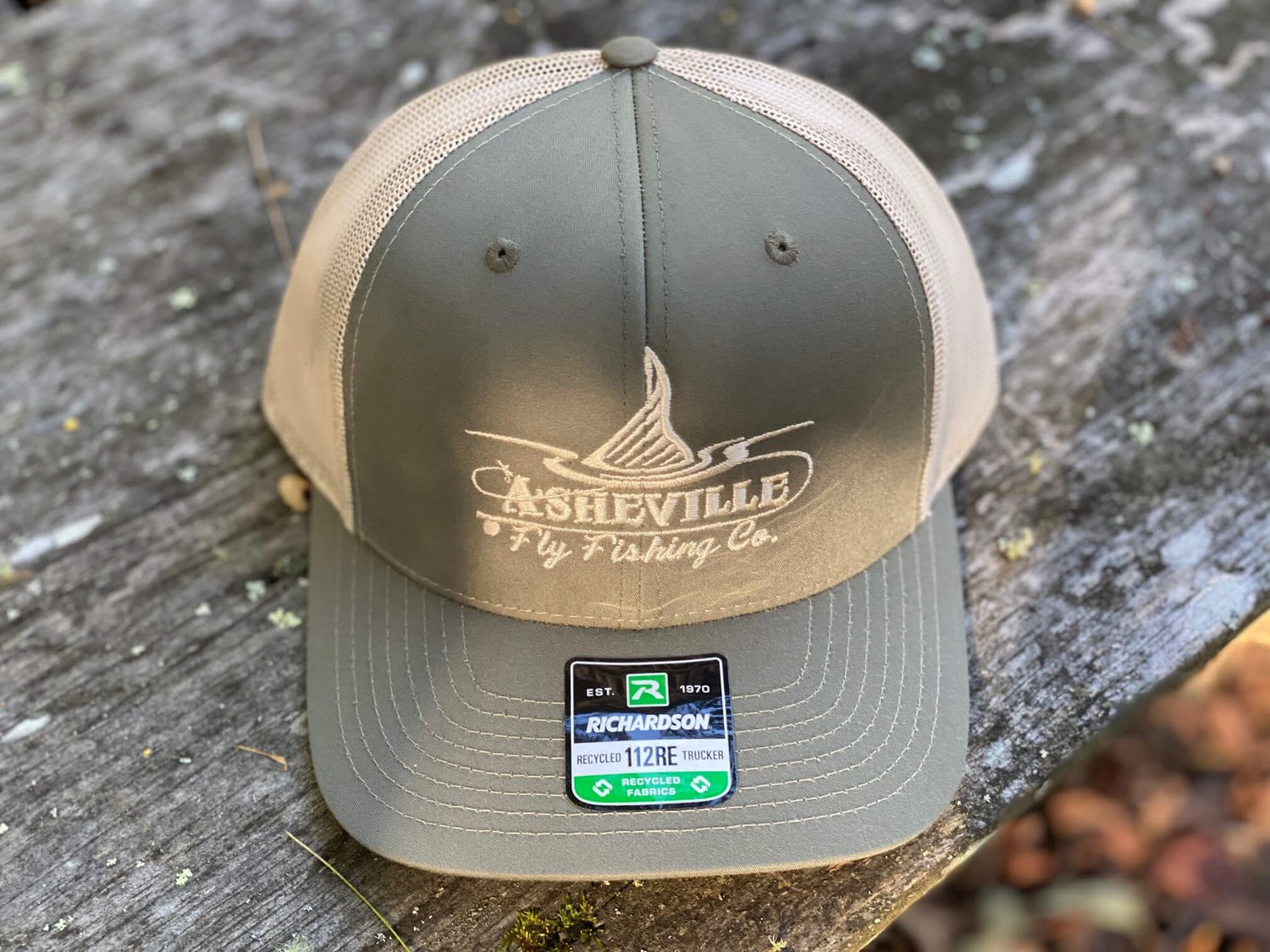 Asheville Fly Fishing Company Hat - Loden / Khaki — Asheville Fly
