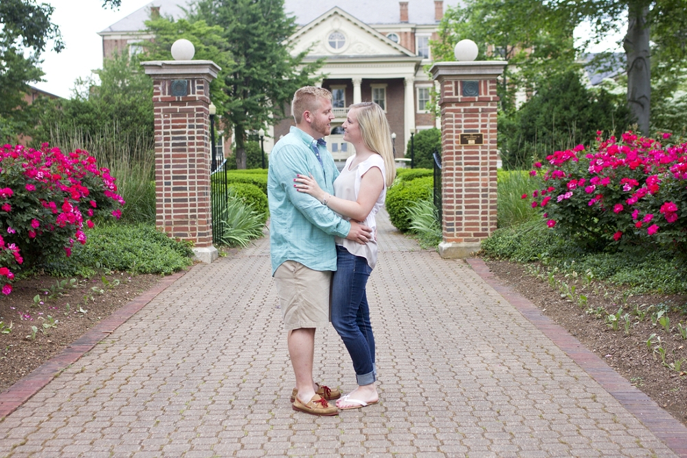 Brittany + Tyler's Roanoke College Engagement Photos