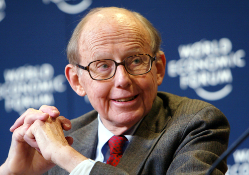 Samuel P. Huntington at the 2004 meeting of the World Economic Forum in Davos, Switzerland (Peter Lauth, World Economic Forum, Creative Commons)