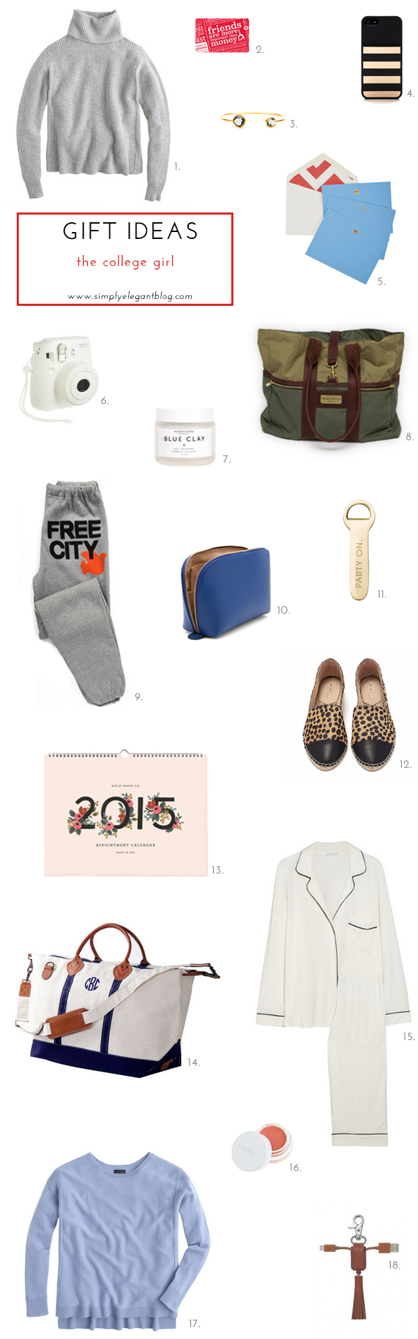 gift ideas for college girls