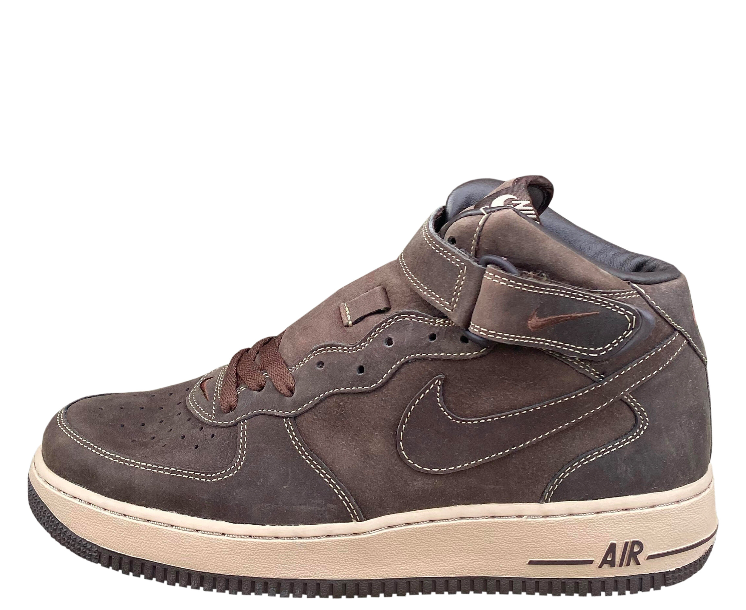 nike air force 1 mid brown leather