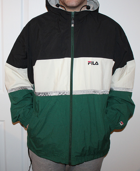 Fila Racing Windbreaker Jacket XXL Nylon/polyester Made 