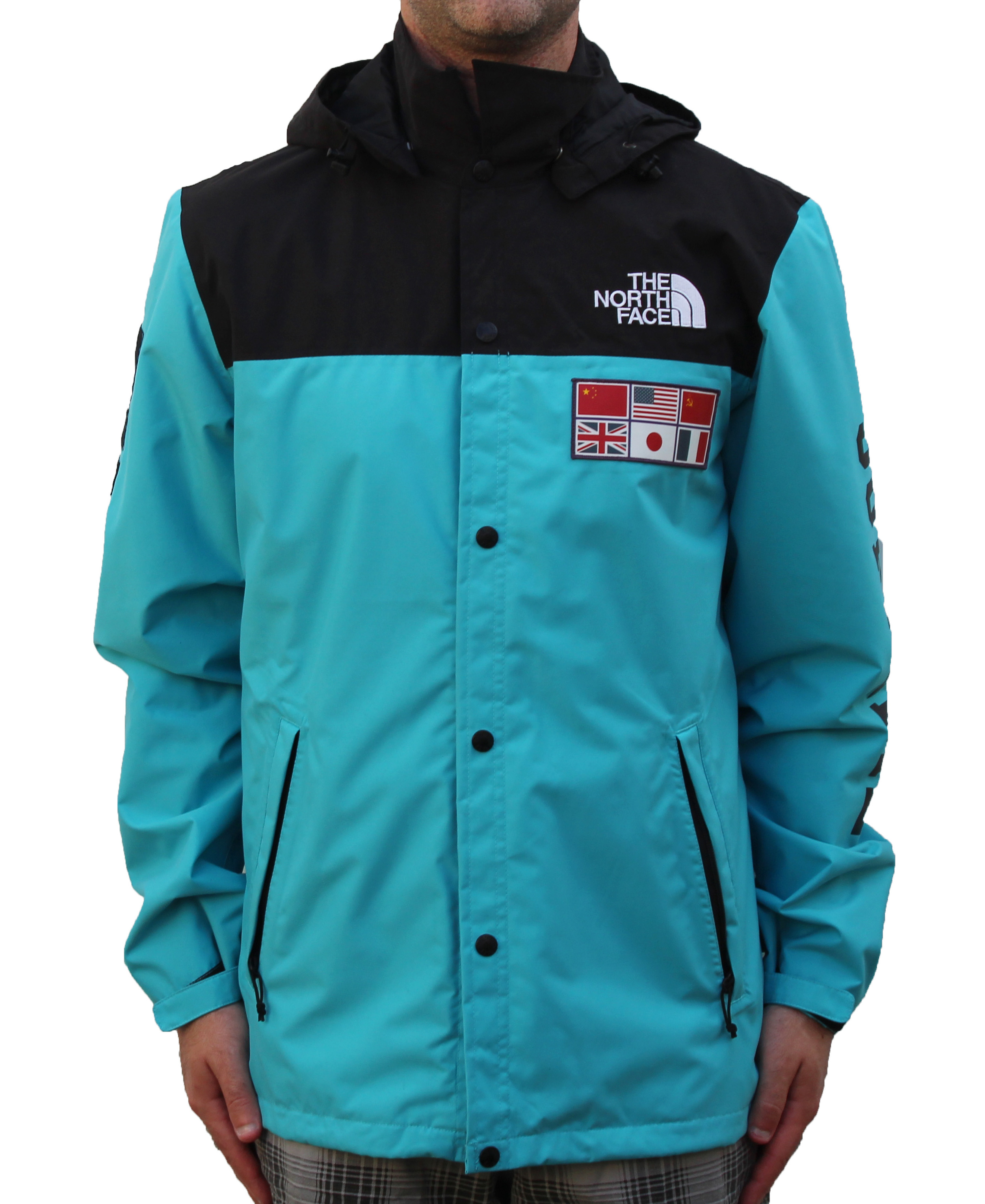 supreme the north face expedition coaches jacket teal