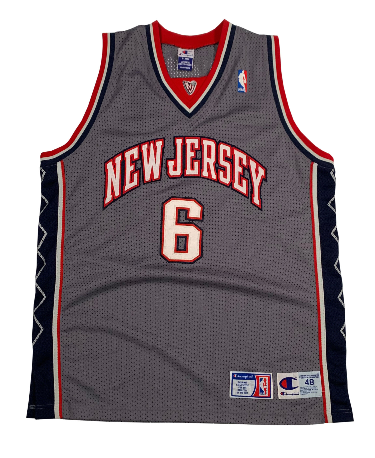 Champion New Jersey Nets Kenyon Martin Authentic Jersey (Size 48) — Roots