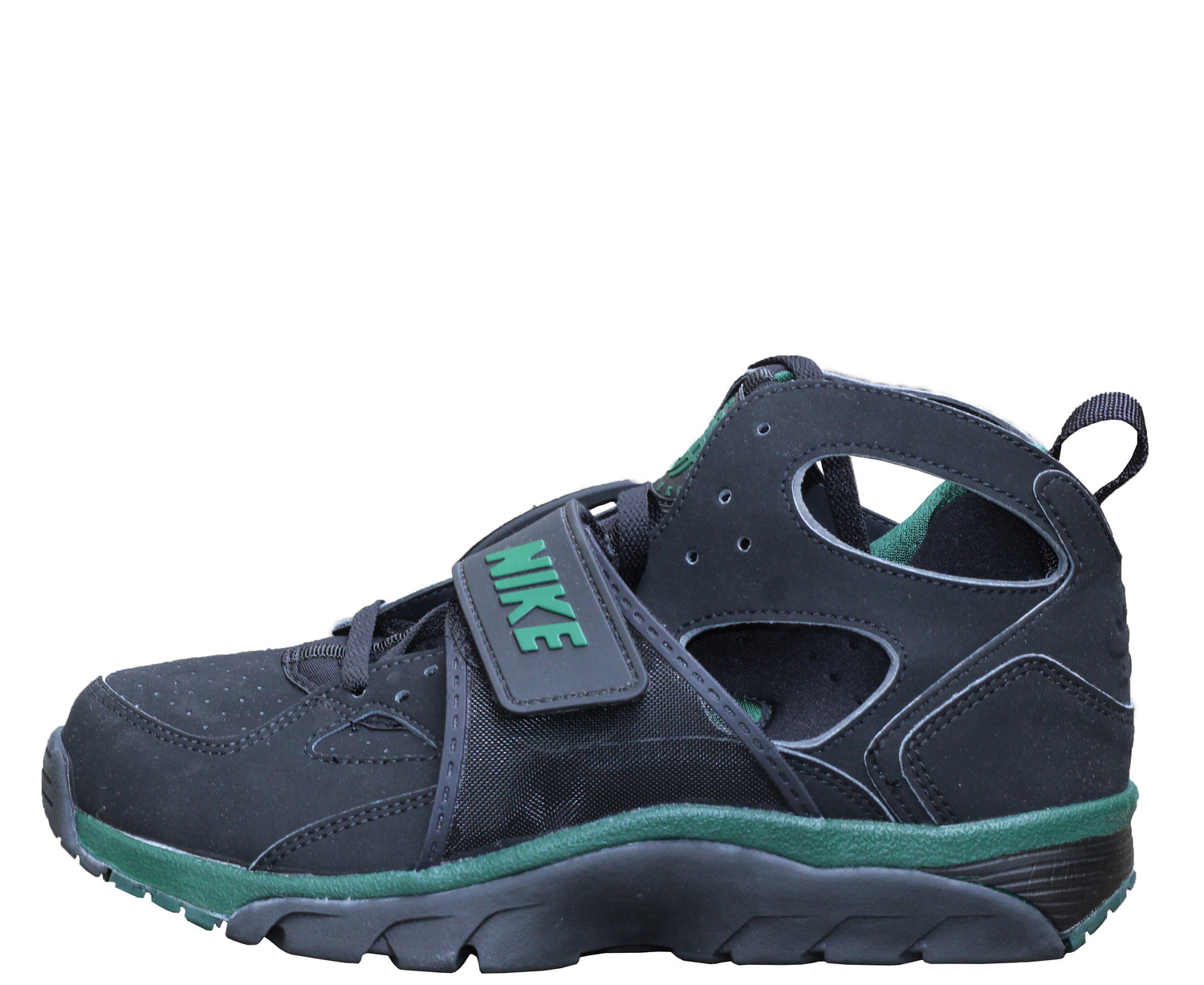 Note Pants Razor Nike Air Trainer Huarache Black / Forest Green DS — Roots