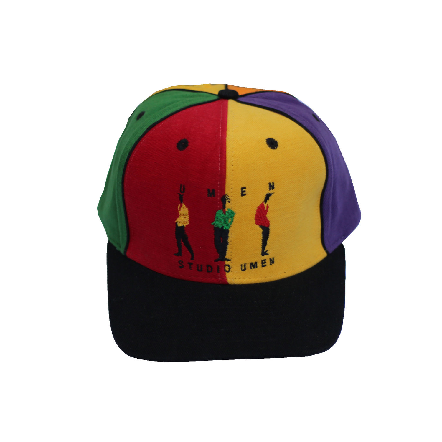 Vintage UMEN Studio Colorful Snapback Hat — Roots