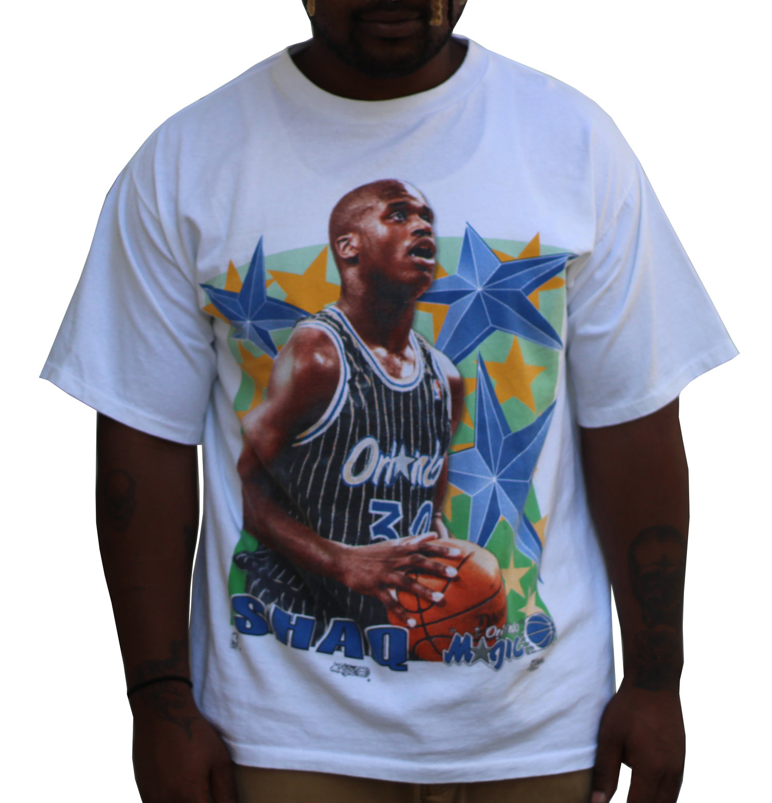 Vintage 90’s Orlando Magic Reprint White On Front Gildan T-Shirt All Size S-6XL