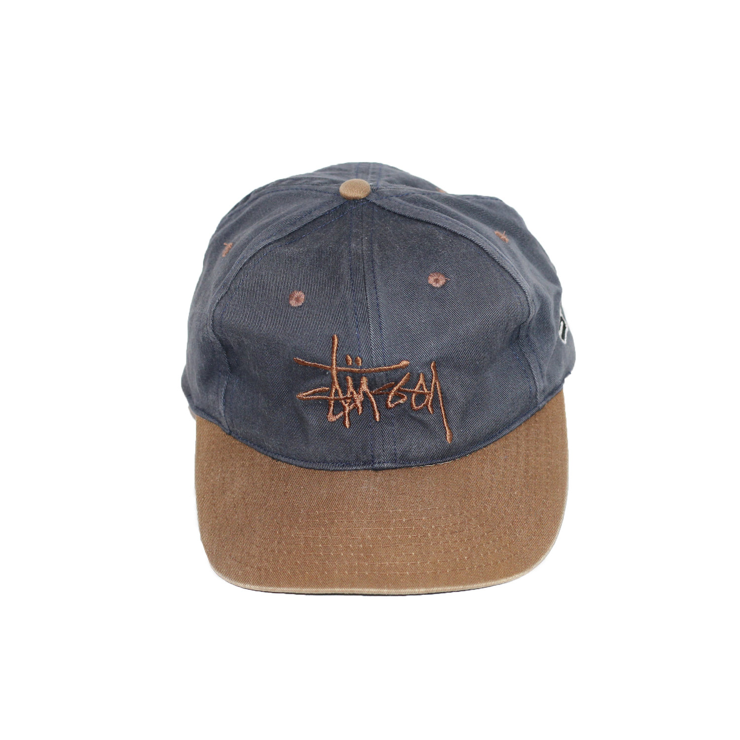 Vintage Stussy Two Toned Snapback Hat — Roots