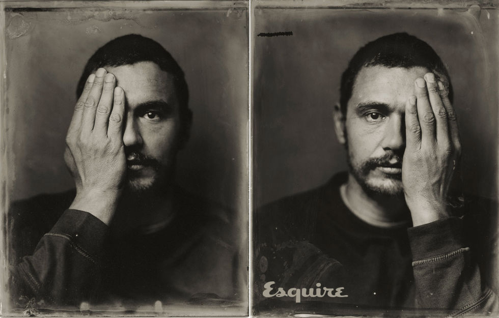 Tintype of James Franco taken by Victoria Will at Sundance, 2015
