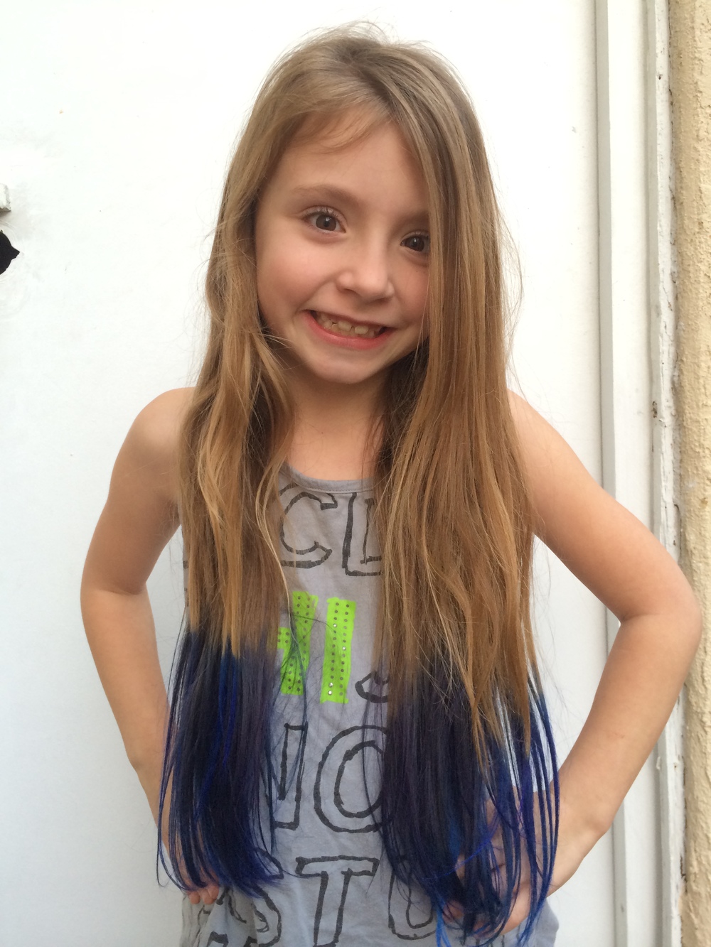 Dip Dye Tutorial How To Dye Your Childs Hair Such A Dahl