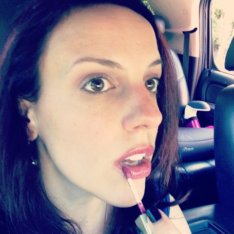 1:15pm: back to school to pick up 5th grade son. 3rd application of lipgloss. Because I LIKE LIPGLOSS, OK??? :)