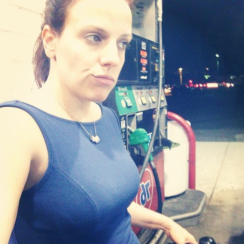 6:30pm: Stop at gas station. I am running on fumes now--literally and figuratively. I am tired!