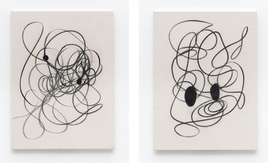 Christian Rosa, Untitled, 2015 (left) and Untitled, 2015 (right)