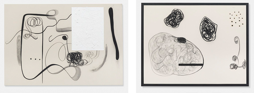 Christian Rosa, Wholewheat or White, 2015 (left) and Compton I Miss You, 2015 (Right)