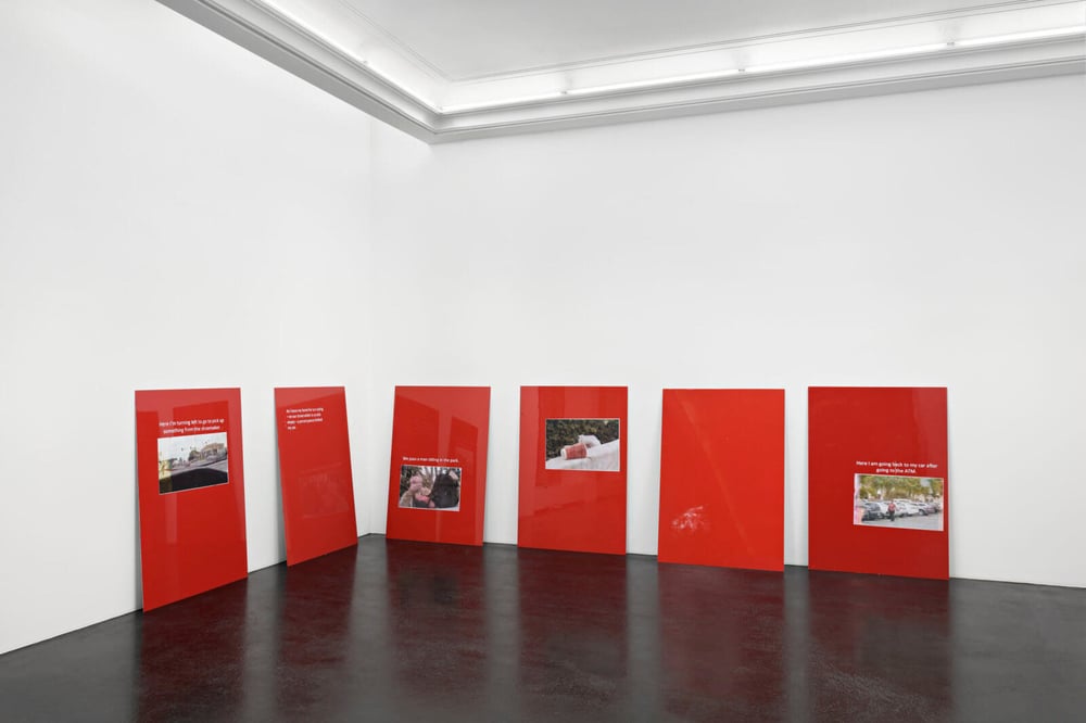Installation view, Leo Gabin, Exit/Entry, Peres Projects
