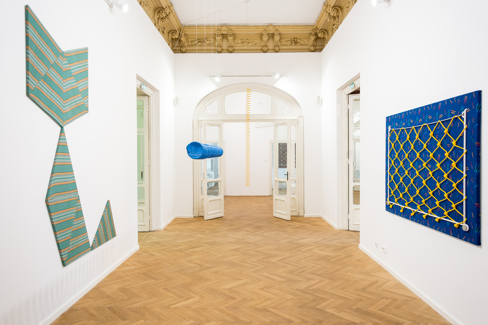 Installation view, What is a bird? We simply don't know, Nicodim Gallery, curated by Domenico de Chirico.