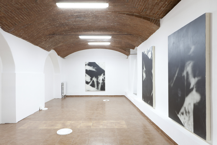 Installation view, Hubert Marot and Pedro Matos, Where there's something hiding beneath the surface, Bid Project, Curated by Domenico de Chirico