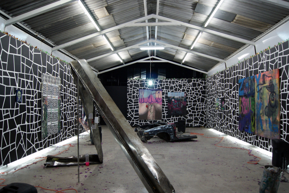 Installation view, Andrew Birk, Callejero, Anonymous Gallery