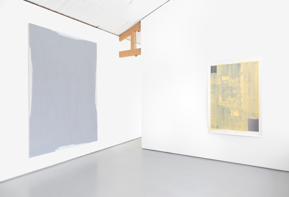 Installation view, David Thomas, When a still painting tells us that we are moving and other works, Tristian Koenig