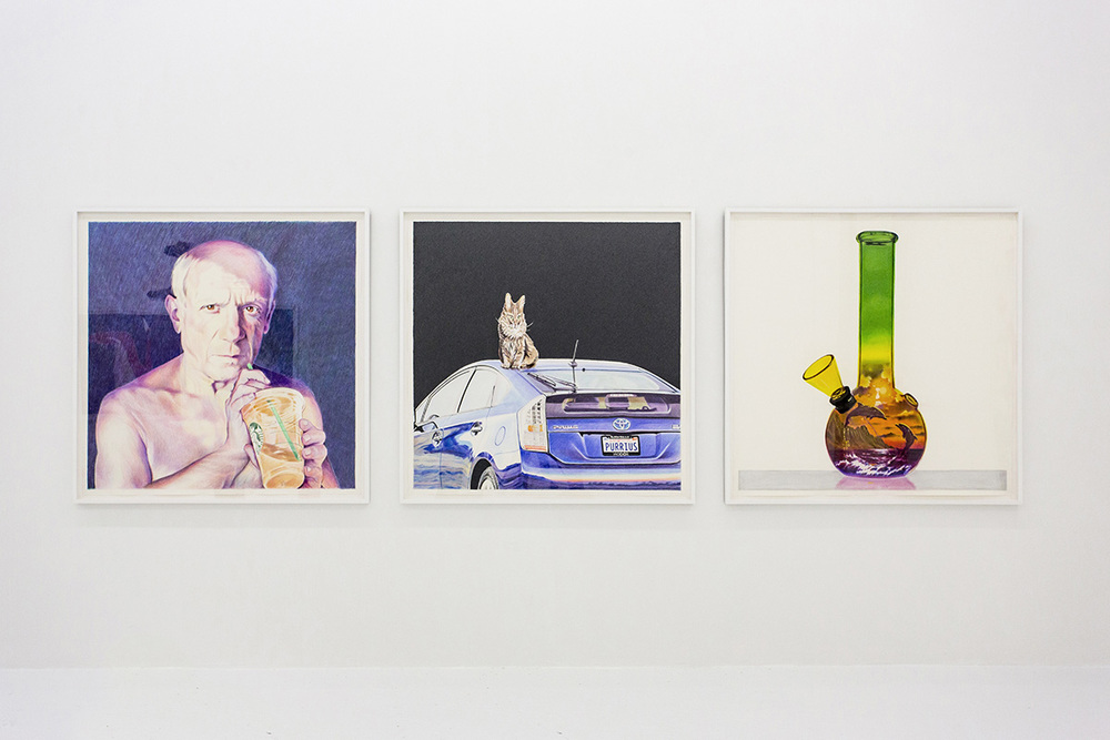 Installation view, Eric Yahnker, Steve Jobs' Day Off, The Hole