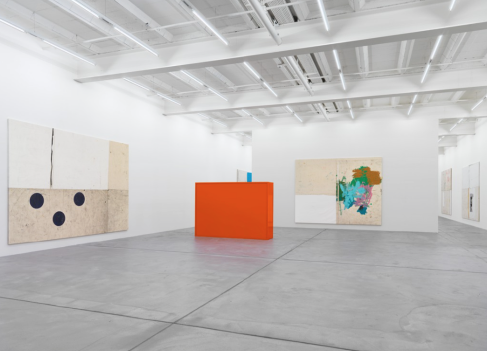Installation view, Joe Bradley, Canton Rose, Galerie Eva Presenhuber
