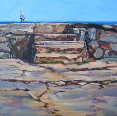 "Seagull at Gairloch Steps, Oakville" copy right Christine Montague