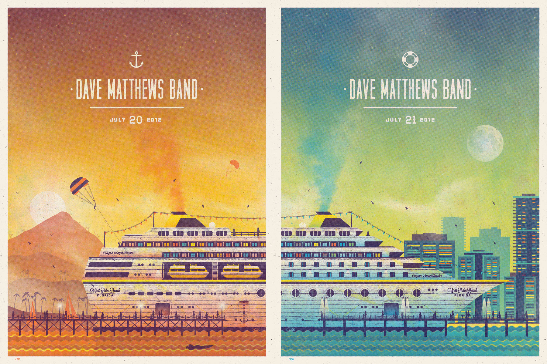Dave Matthews Band // West Palm Beach, FL Poster Series — DKNG
