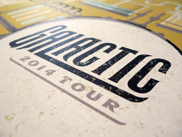Galactic 2014 Tour Poster by DKNG