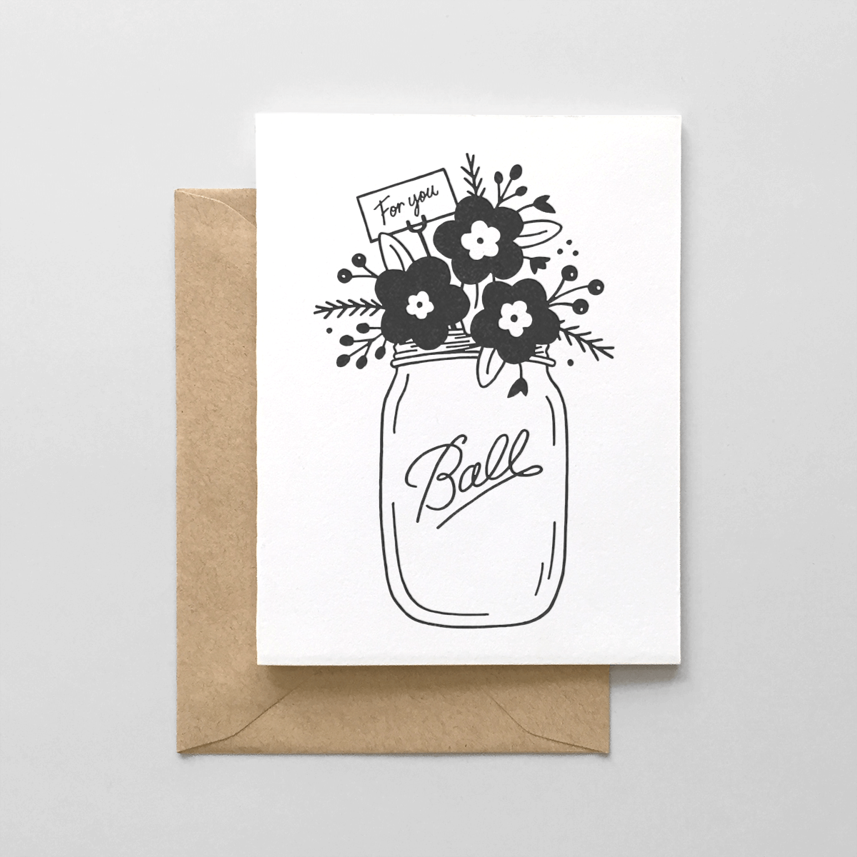 Hello Paper Co. — Hello Paper Co. For You Mason Jar Card
