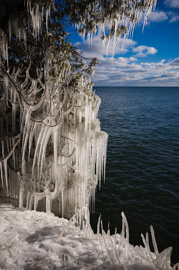 Ice sculpture - Lake Michigan