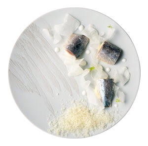  Sardines, radish and comte cheese (picture from Asahi)  