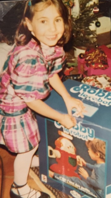  Me unwrapping my Robby, circa 1982...  