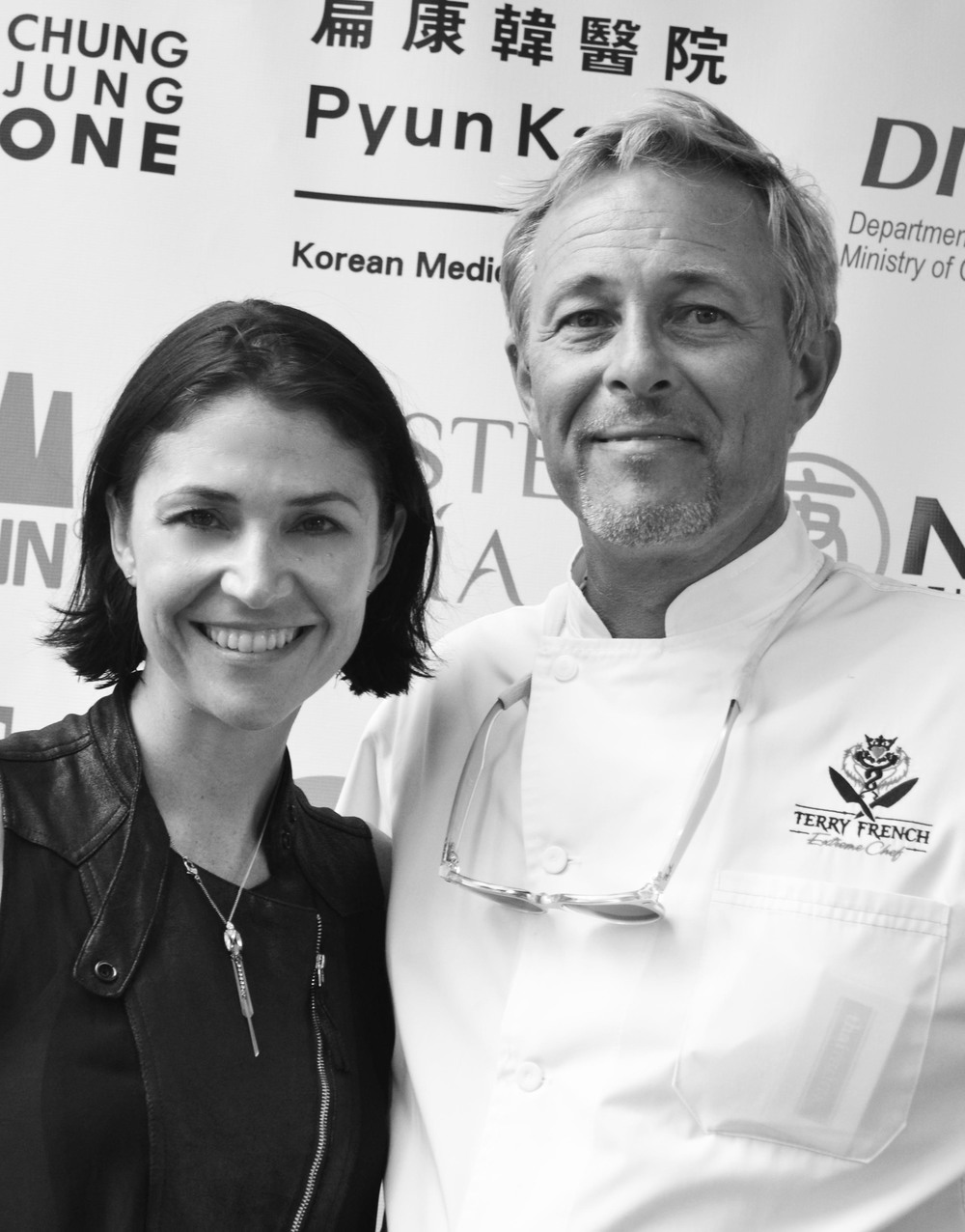 Angela Gilltrap and Chef Terry French
