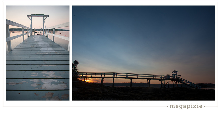 Sunrise Dock Coast Maine