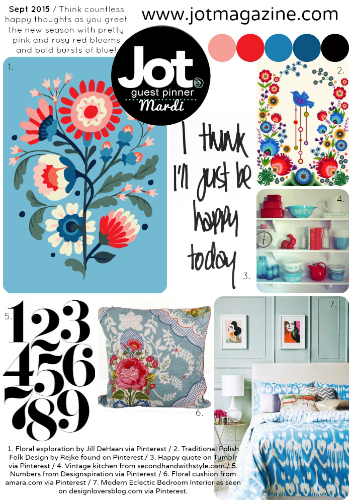 Jot Magazine September 2015 Mood Board Layout — Brioche and Blessings