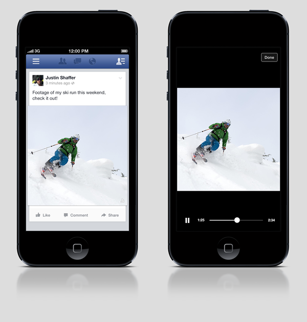 Facebook's trialling auto-playing videos with some of its users