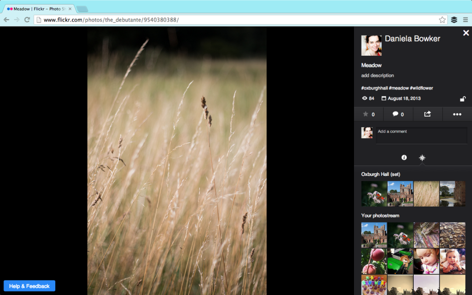 Flickr's photo page beta