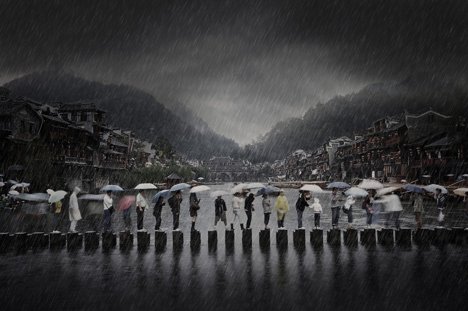 'Rain in an ancient town', © Chen Li , China Winner, Open Travel, 2014 Sony World Photography Awards