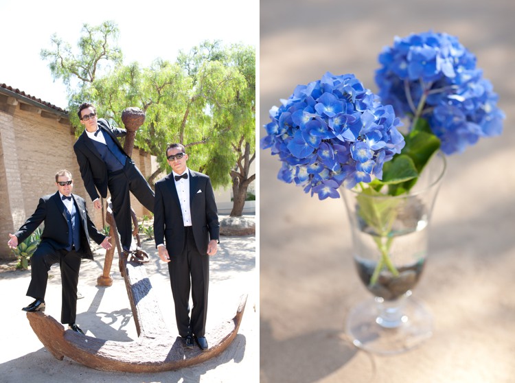 blue hydrangea wedding flowers