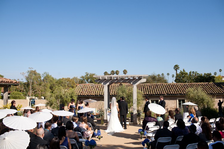 Santa Barbara Historical Museum wedding ceremony