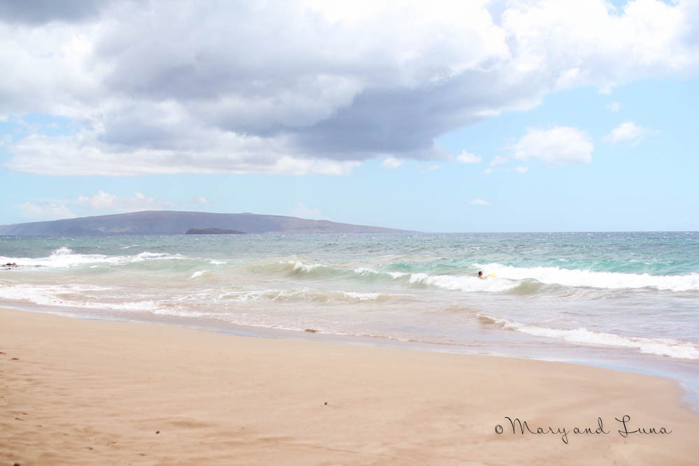 Wailea, the day we were attacked by sand. 