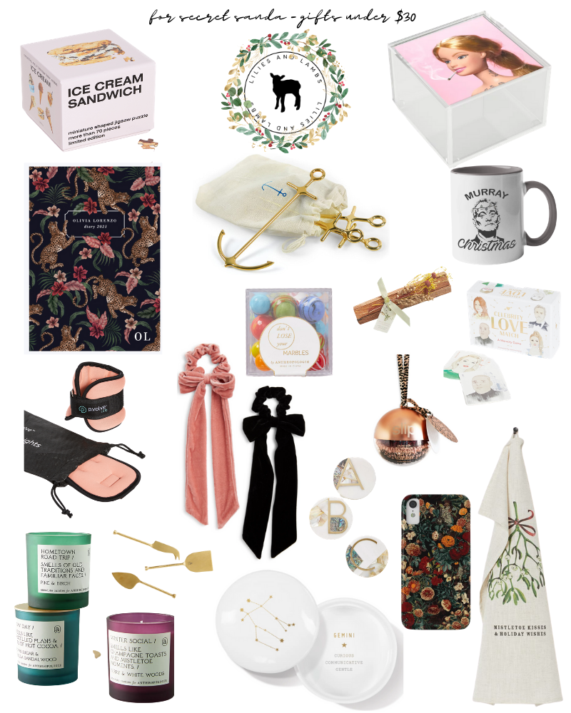 Gift Guide 2020 - Secret Santa Gifts Under $30 — Morgan Matkovic